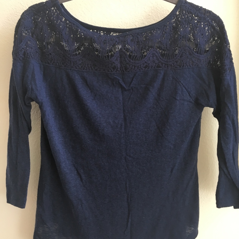 Navy Baseball Sleeve shirt